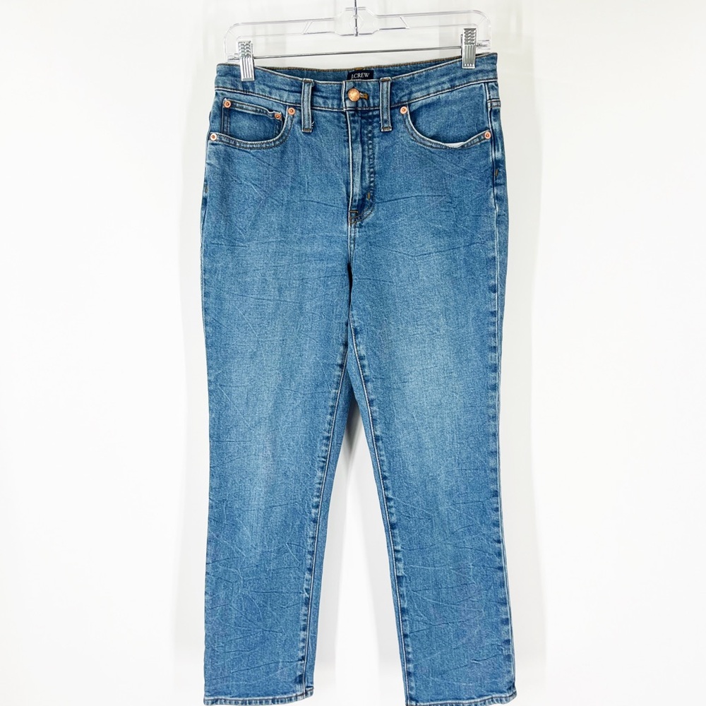 J. Crew Factory Essential Straight Jeans All-Day Stretch High Rise